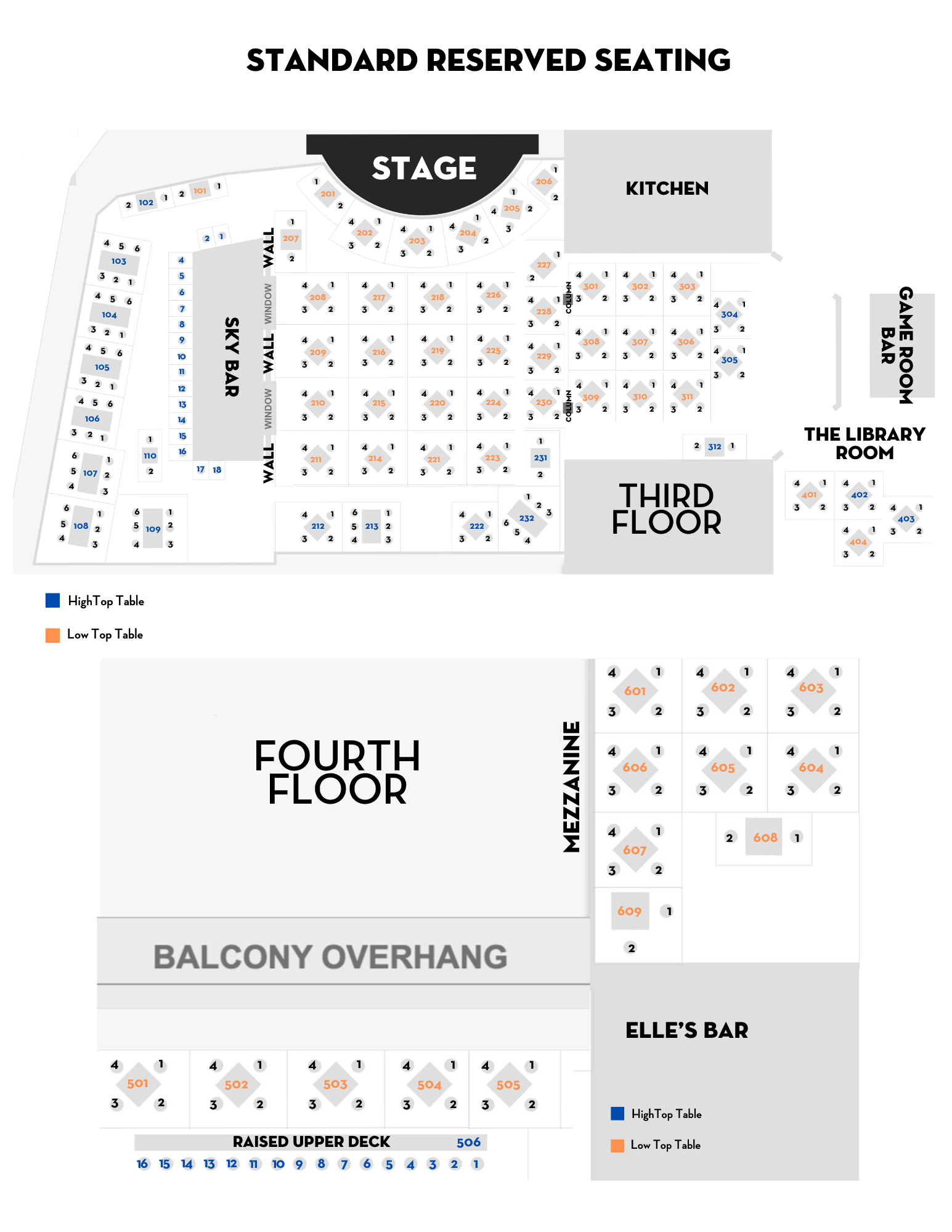 Website - Reserved Seating